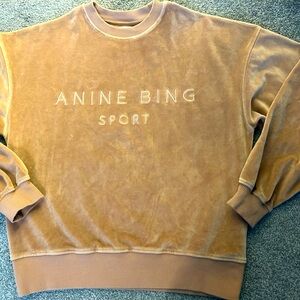 Anine Bing Sport sweatshirt velour sz S small